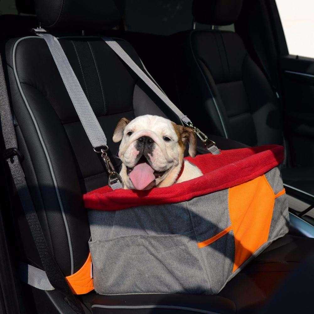 Folding Safe Travel Carrier Breathable Sided Bag Pet Dog Car Seat