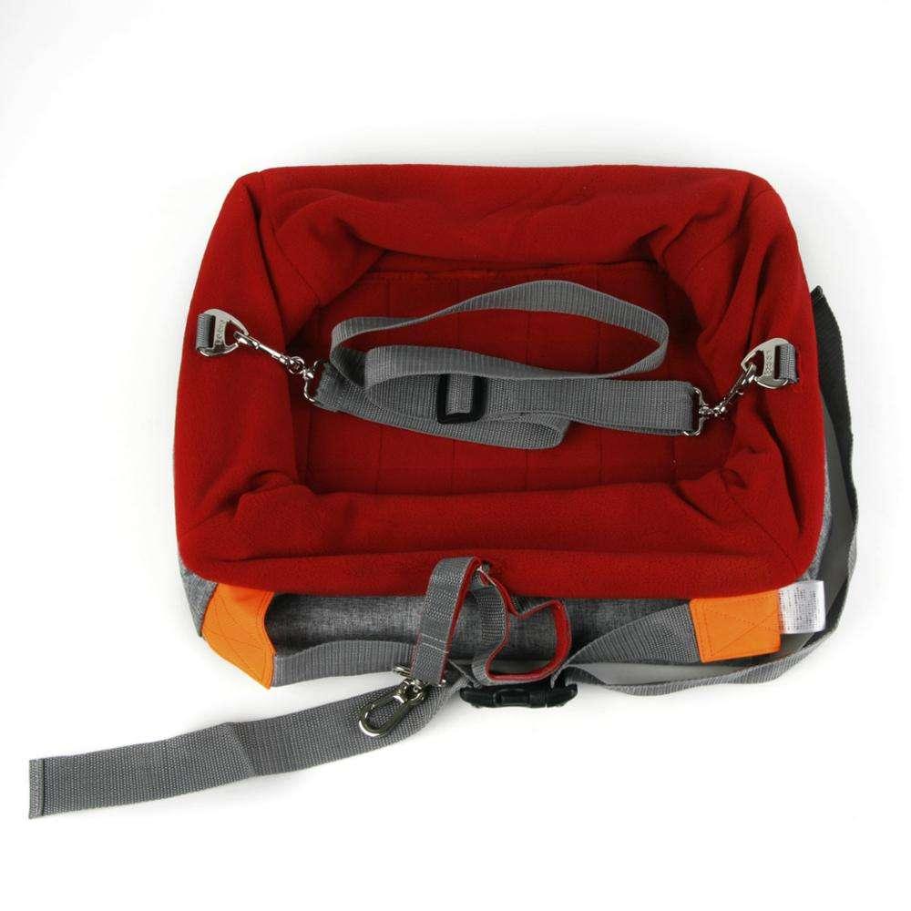 Folding Safe Travel Carrier Breathable Sided Bag Pet Dog Car Seat