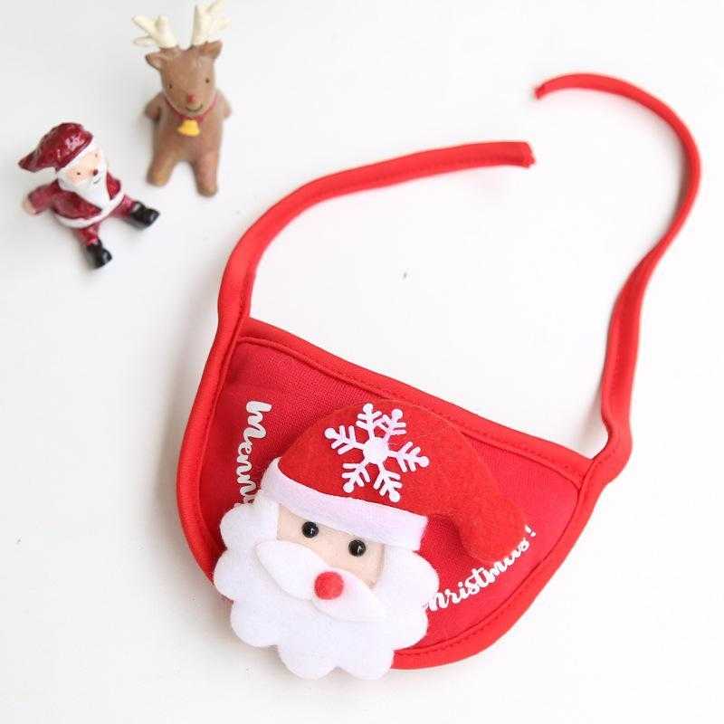 Cat Christmas Pet Bib Custom Adjustable Dog Hat Pet Accessories