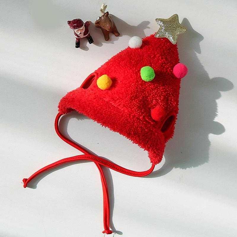 Cat Christmas Pet Bib Custom Adjustable Dog Hat Pet Accessories