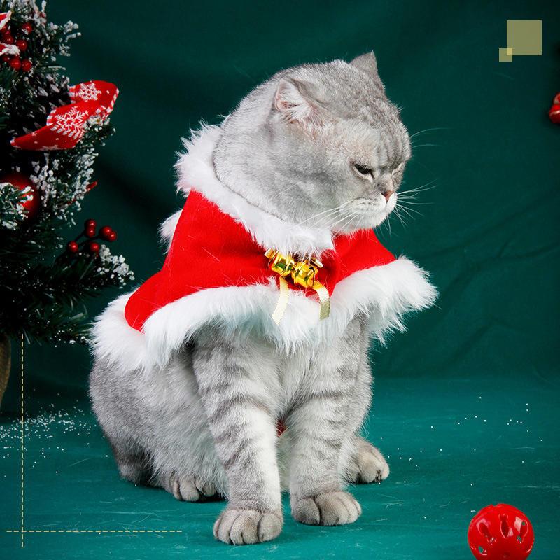 Red Velvet Cloak Funny Best Quality Pet Dog Christmas Clothes