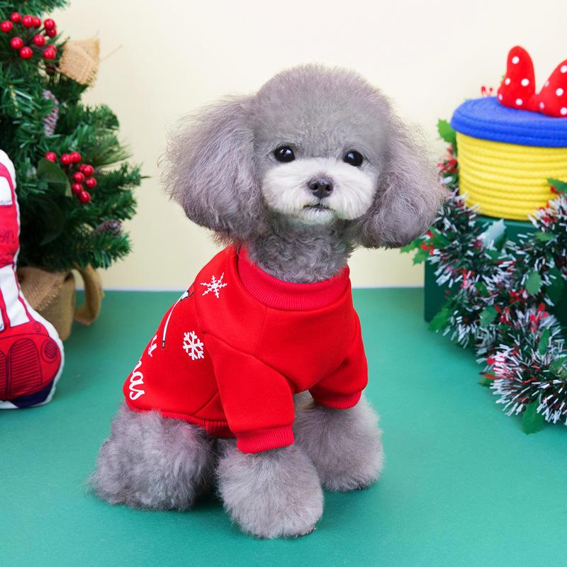 2023 New Style Custom Print Dog Hoodies Designer Christmas Dog Clothes