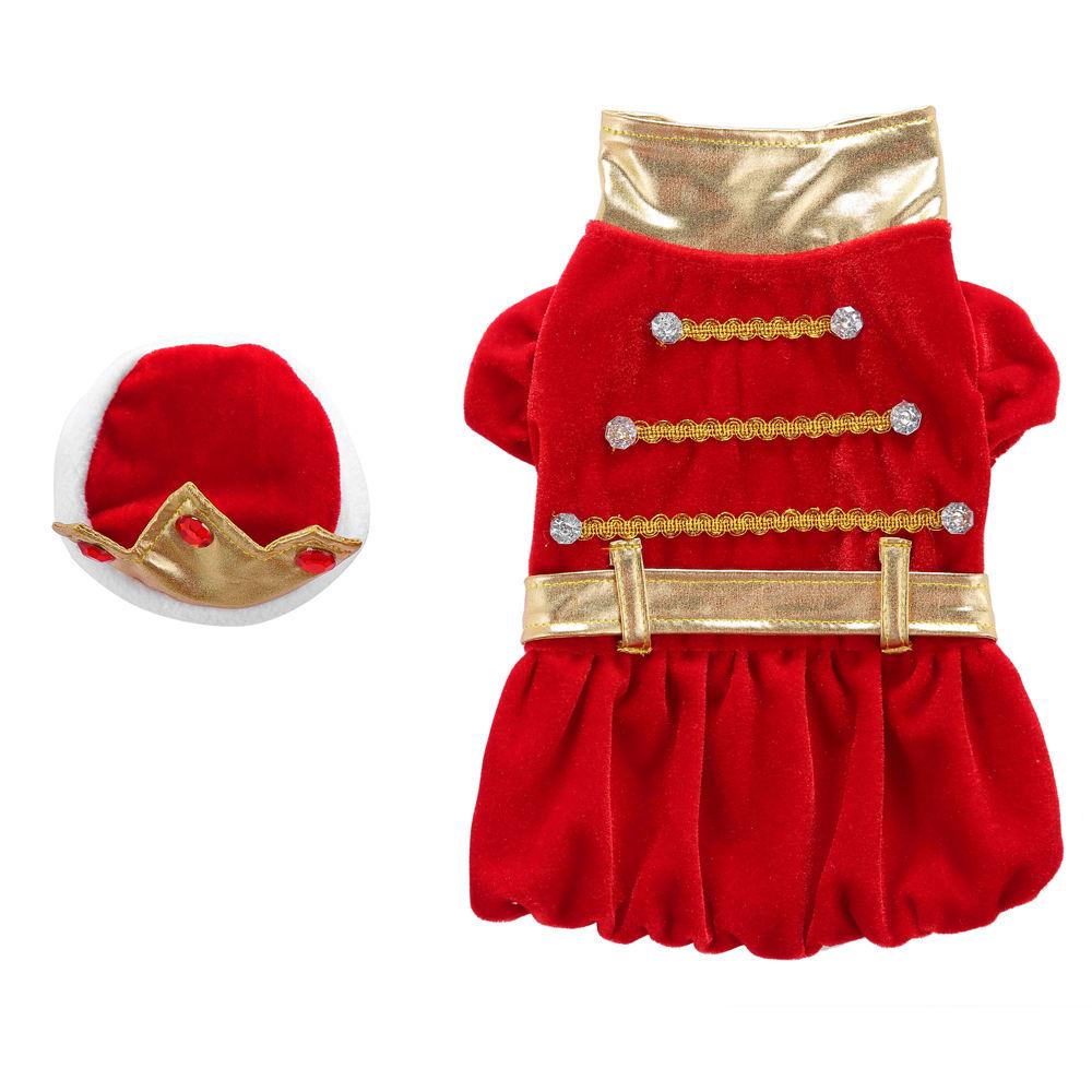Winter New Santa Claus With A Lovely Style Of Red Clothing Hat Set Dog Costumes Christmas