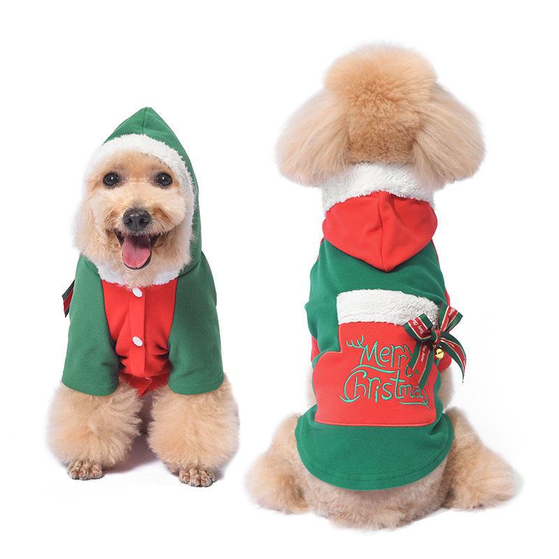 Christmas Fashion Wholesale Soft Winter Dog Clothes Dog Hoodie Pet Clothes