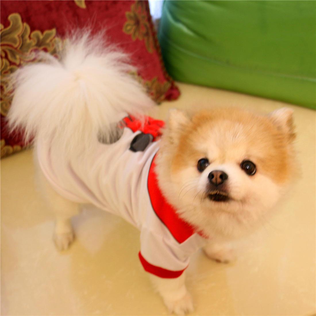 Wholesale Classic Christmas Holiday Winter Pet Dog Cat Clothes T-shirts
