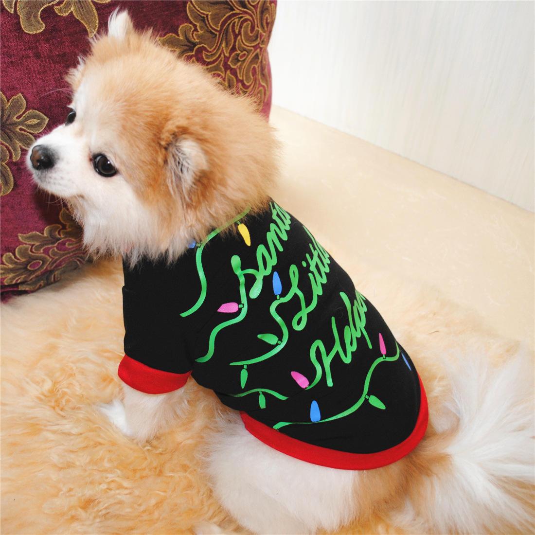 Wholesale Summer Custom Christmas Red Cheap Small Dog Clothes