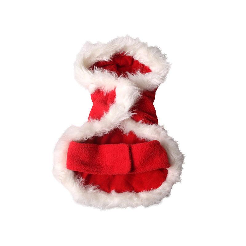 New Wholesale Red Christmas Costumes Dog Holiday Cape Pets Dog Birthday Party Supplies