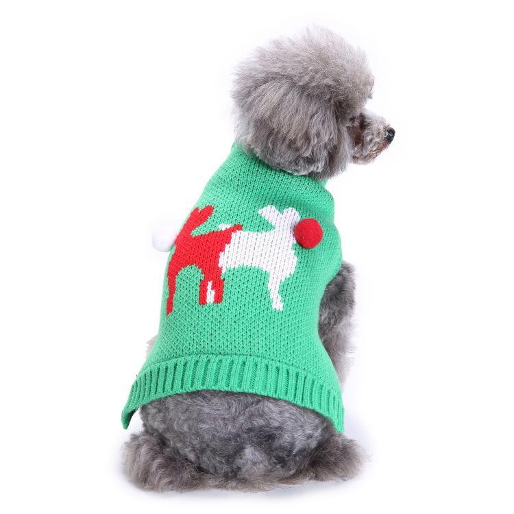 Holiday Style Pet Vintage Knitting Crochet Knit Christmas Pet Dog Sweater