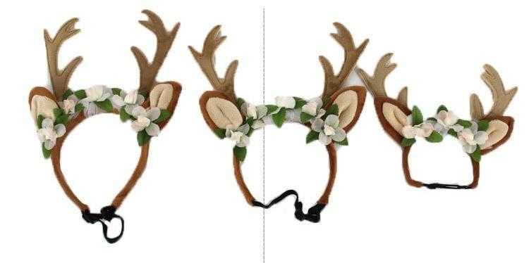 Christmas Reindeer Pet Accessories Dog Hat Headband For Cats