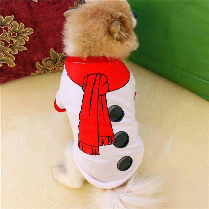 Wholesale New Year Designer Santa Christmas Pet Dog T-shirt