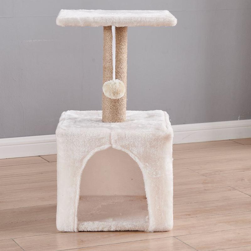 Cat Scratching Post Cats House Cat Tree With Swing Ball Strong Scratching Pillar Joyful For Pets