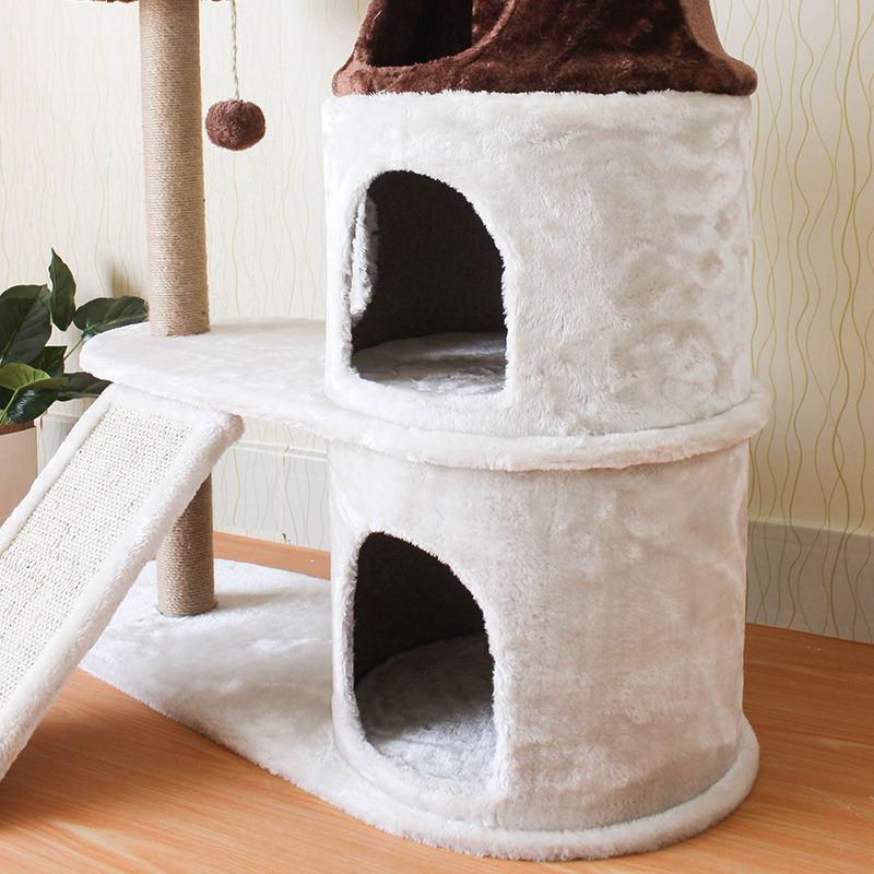Manufacturer Wholesale Sisal Short Plush Stable Large Scratcher Tower Cat Tree