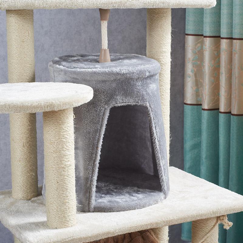 Multi-level Indoor Cat Furniture Condo Pet Cat Tree Tower With Scratching Post
