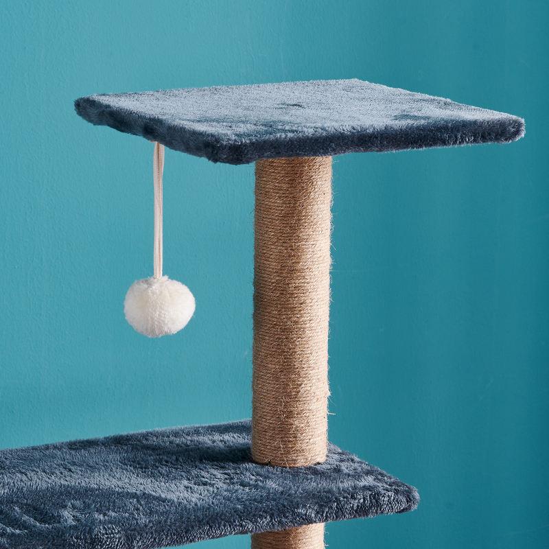 Small Large Size Dark Grey High Quality Pet Scratcher House Tower Condo Cat Trees