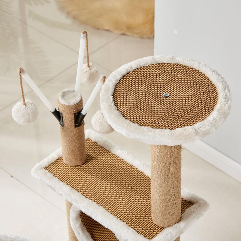 Large Wooden Scratch Climbing Fashion Luxury Sisal Furniture Tower Pet Products Cat Tree