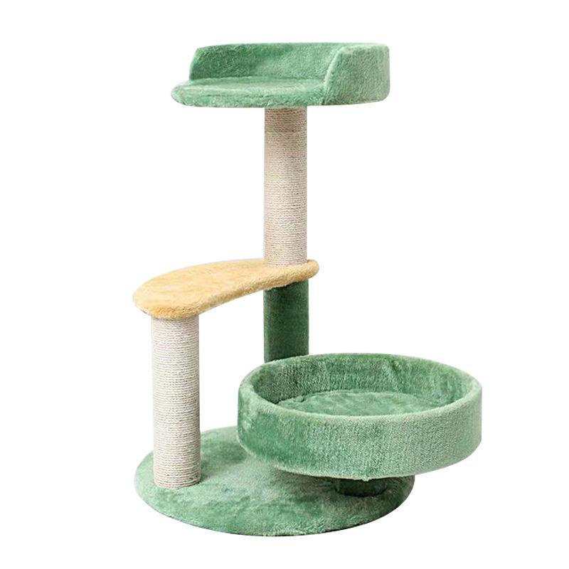 Best Selling Wholesale New Fashion Green Pet Cat Tree Cat Scratcher Ball Cat Climbing Tree