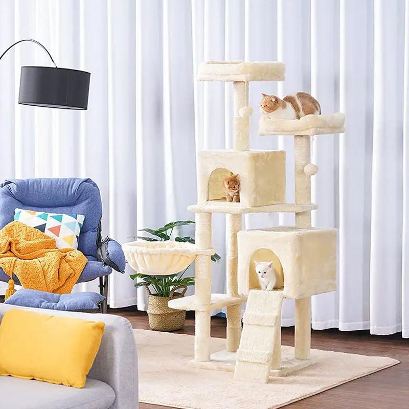 Wholesale Pet Toy Luxury Large Cat Tree Tower Houses Climbing Pet Cat Tree