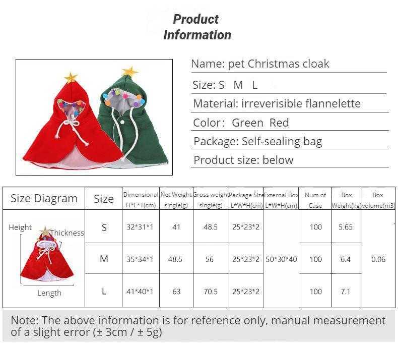 Cute Christmas Cat Dog Costume Pet Cape,Soft And Thick Red Velvet Cat Cloak With Xmas Hat,Funny Christmas Pet Dress Up