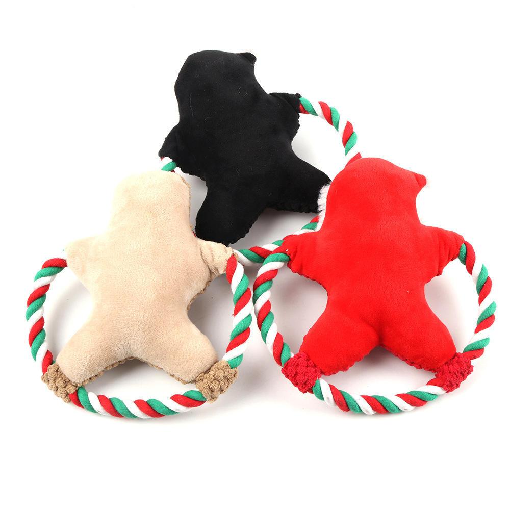 Explosive Pet Toys Christmas Sounding Plush Toys Chewing Teething Bite Resistant Dog Toys