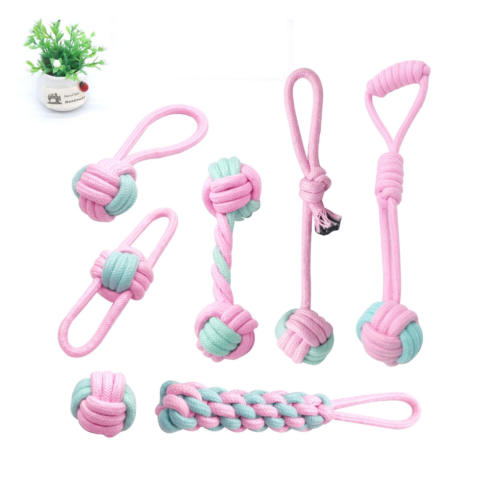 Wholesale Custom Soft Dog Cotton Rope Toy 18 Pack Pet Cat Dog Chew Toy Set For Teeth Cleaning