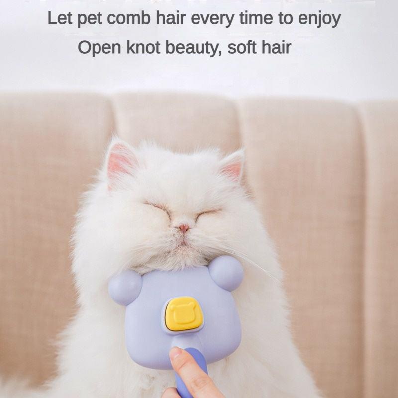 Cat Brush And Dog Brush With Long Or Short Hair Self Cleaning Slicker Brush For Shedding And Grooming Pet Hair Removal Comb