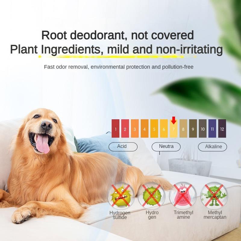 Pet Odor Eliminator Deodorant For Dog Cat,Perfume Spray Quickly Clean Smelly Surfaces Pet Stain Urine Remover Carpet Deodorizer