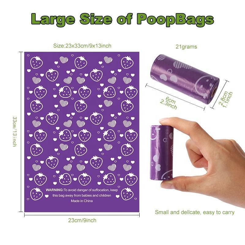 Eco Friendly Products 2023 Plastic Pet Waste Poo Bag Guaranteed Leak Proof Disposable Biodegradable Thick Dog Poop Bags