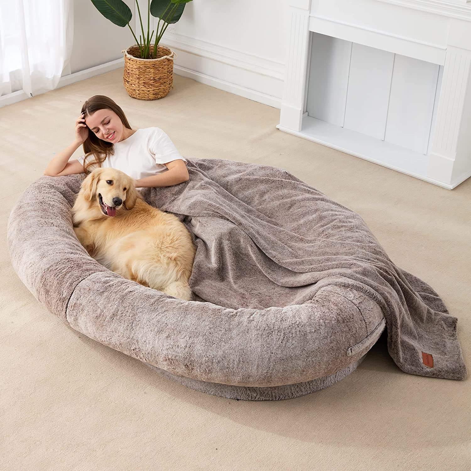 2023 New Luxury Human Dog Bed Large Dog Bed For Human Dog Bed Plush