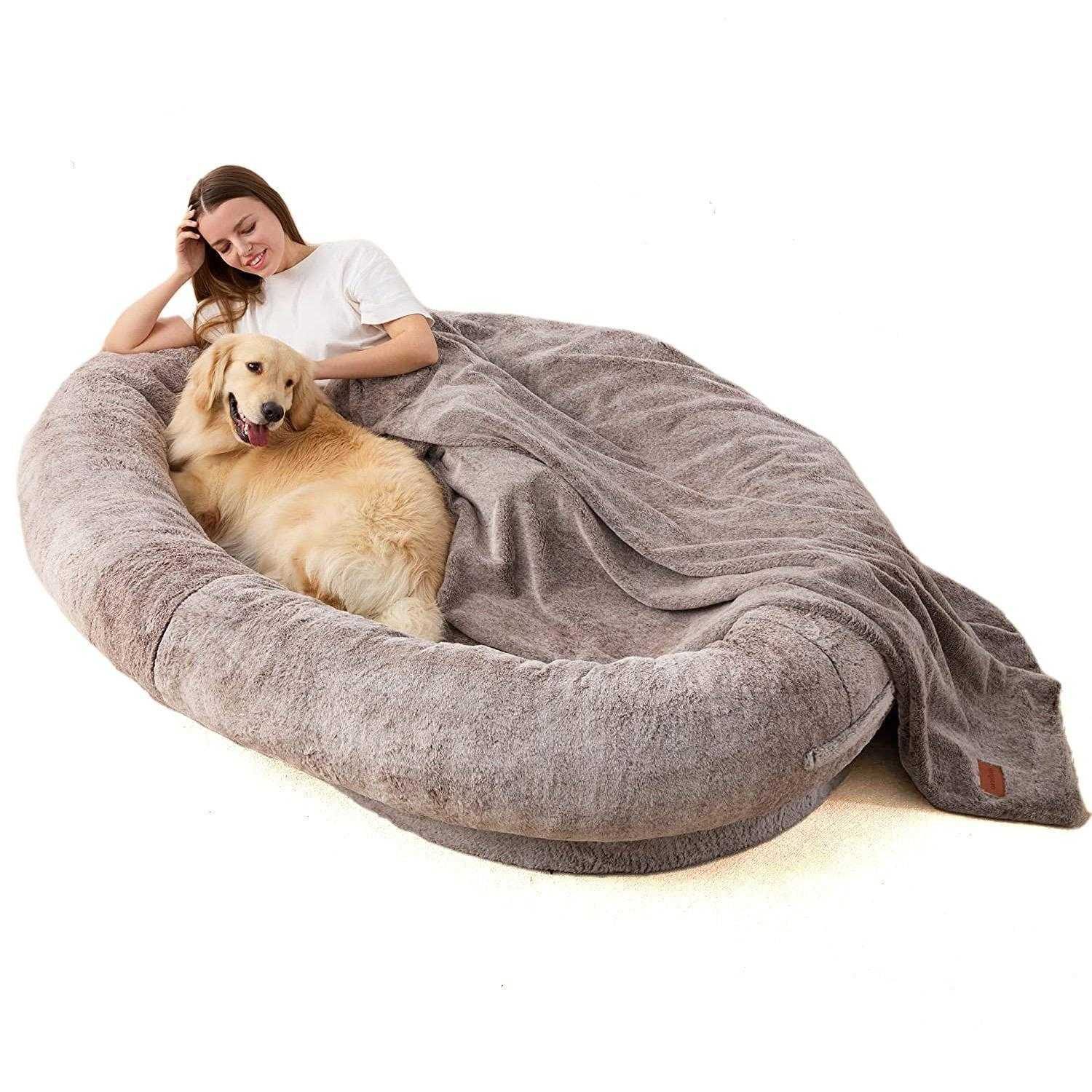 High Quality Luxury Memory Foam Human Sized Dog Bed Large Dog Bed Dog Bed For Humans