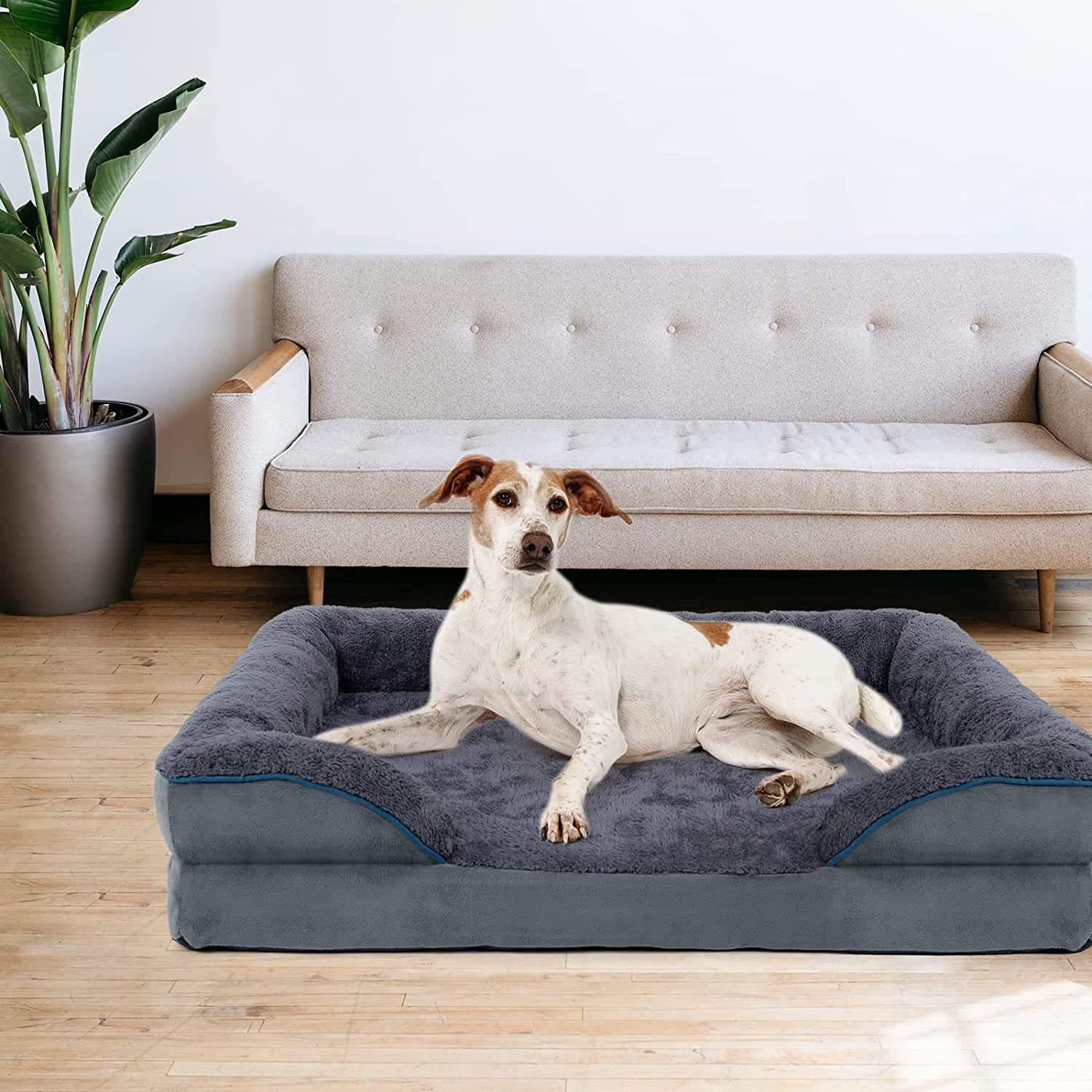 2023 New Luxury Dog Bed Sofa Pet Products Designer Dog Bed Support Dog Bed