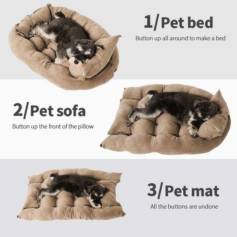 pet Washable Dog Bed Soft Dog Bed Warm Dog Bed