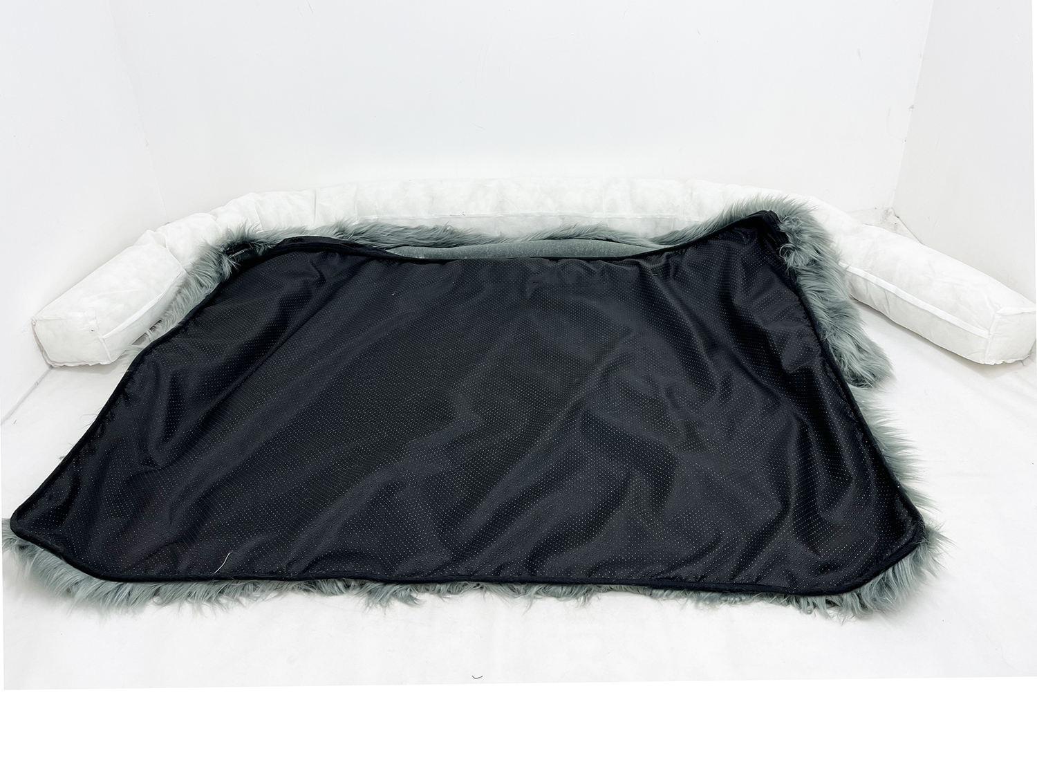 pet Faux Fur Furniture Pet Couch Dog Protector Sofa Dog Bed With Removable Cover