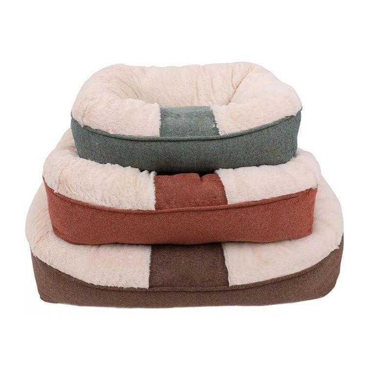 Camas Para De Perros Polyester Plush Solid Wholesale Hundebett High Quality Plush Dog Bed Sofa Pet Product Bed For Dog Cat