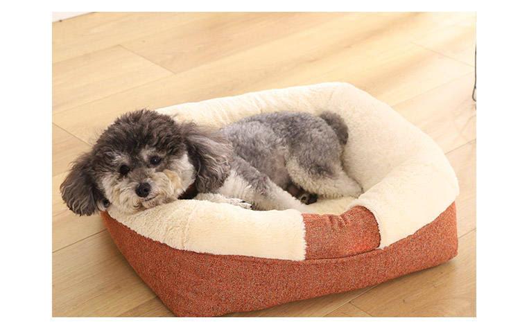 Camas Para De Perros Polyester Plush Solid Wholesale Hundebett High Quality Plush Dog Bed Sofa Pet Product Bed For Dog Cat