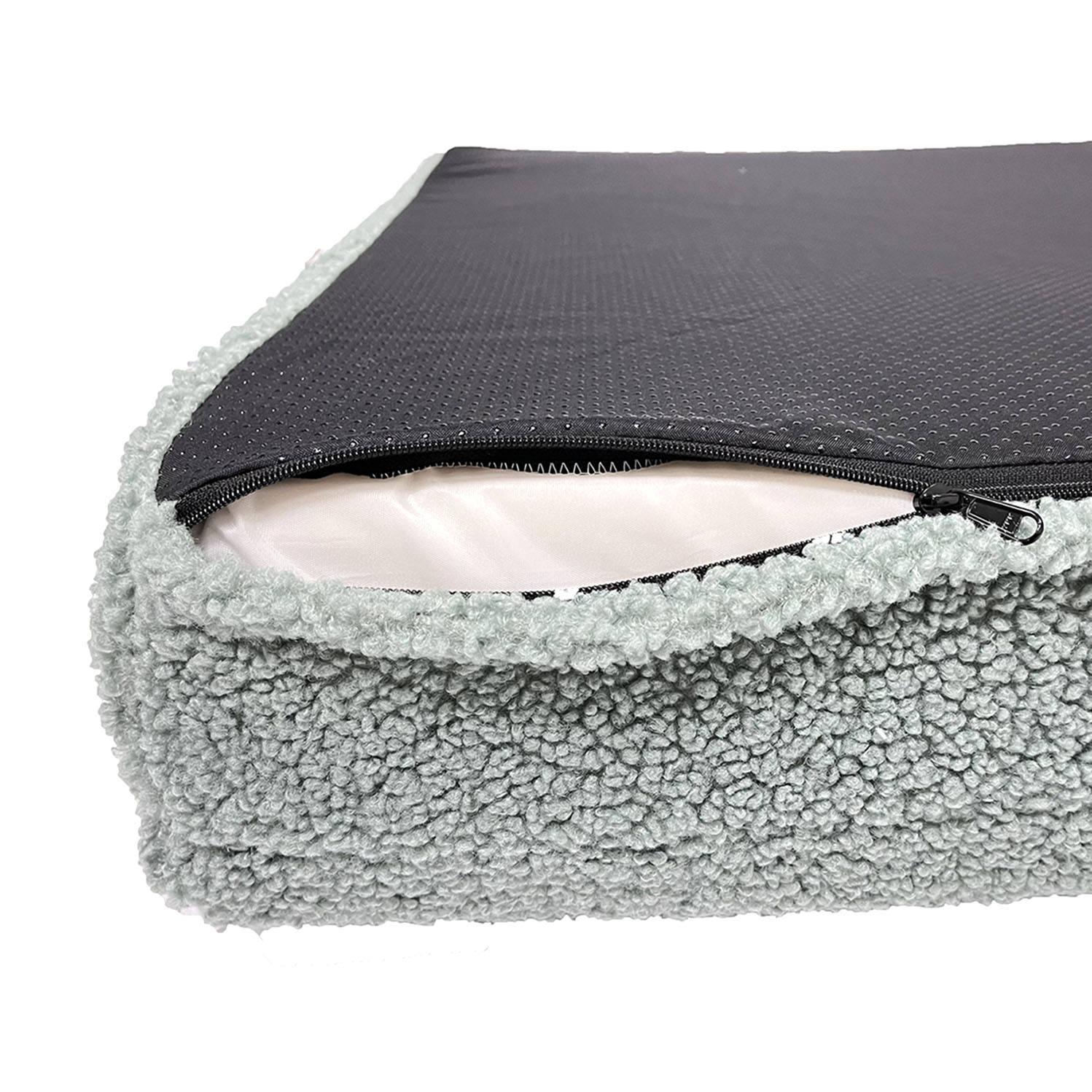 pet Vet Fleece Dog Bedding Roll Pet Dog Bed Mattress With Non-slip Bottom Fluffy Calming Round Donut Pet Dog Cat Bed