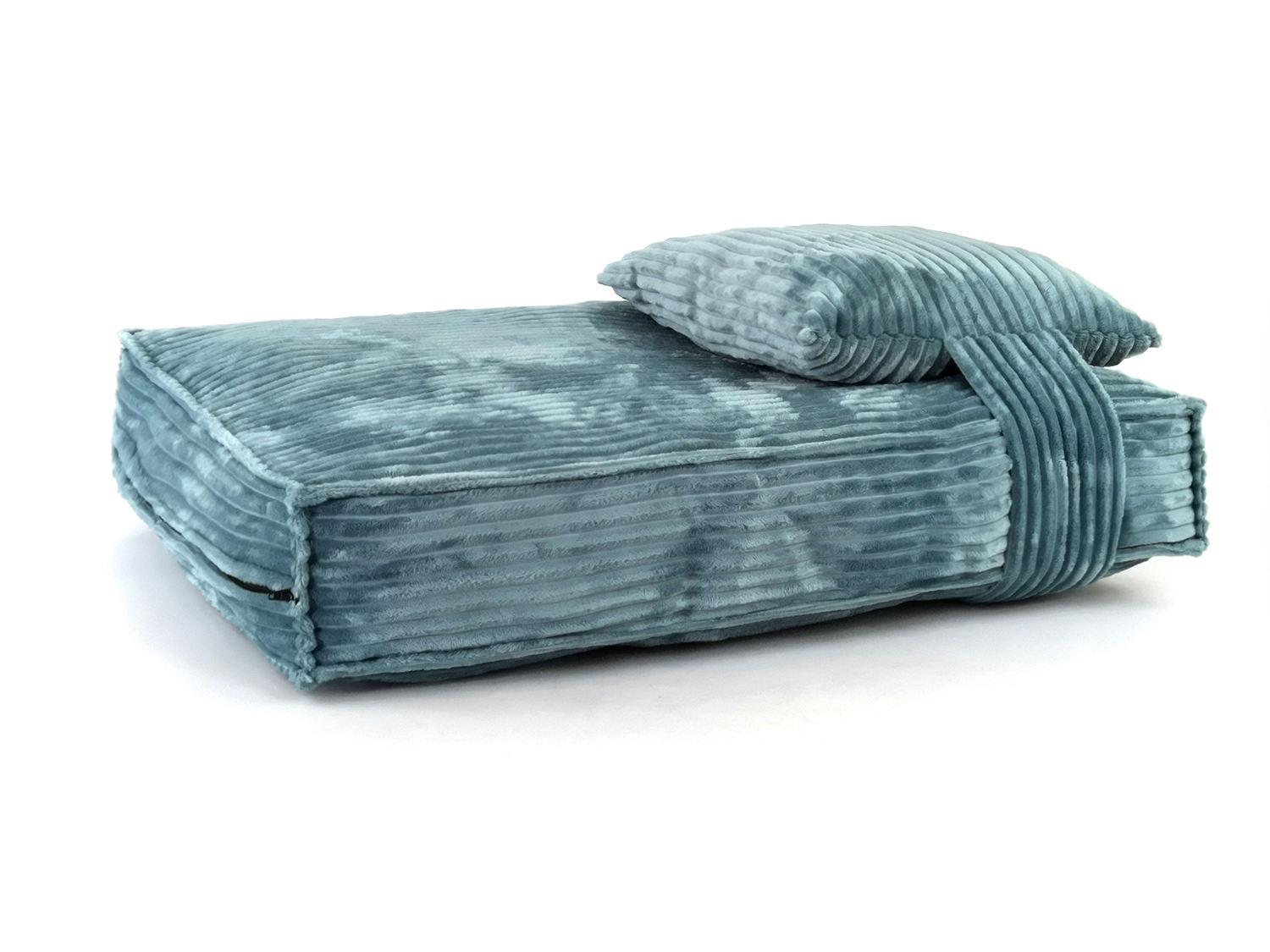 pet Pp Cotton Blue Velvet Cute Pillow Dog King Bed