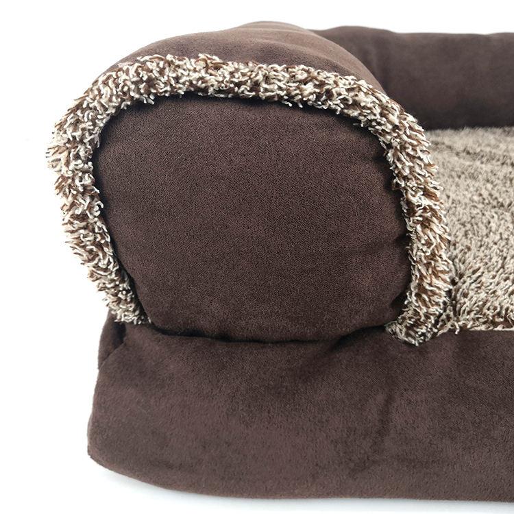 pet Brown Orthopedic Foam Desigern Dog Calmer Couch