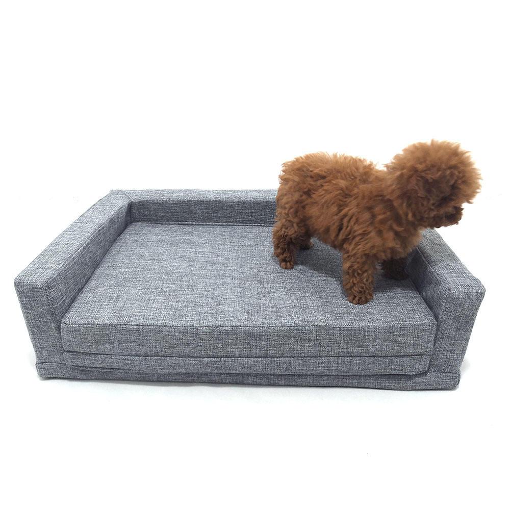 pet Linen Fabric Orthopaedic Orthopaedic Waterproof Dog Bed Mattress