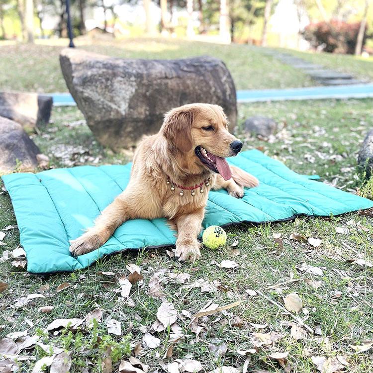 pet Camping Handle Outdoor Waterproof Dog Bed For Outdoor