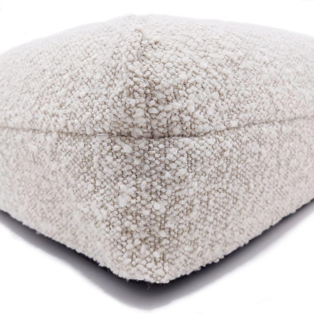 Washable Removable Cover Waterproof Linen Neutral Cream Yarn Boucle Orthopaedic Orthopedic Foam Dog Bed