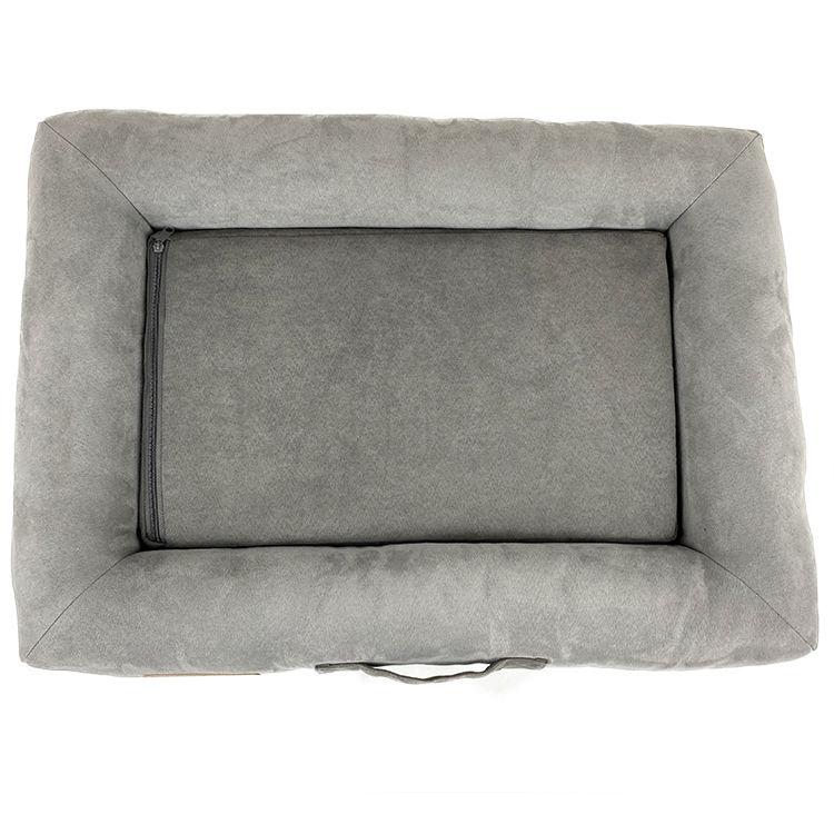 Suede Square Dog Bed Hand Carry Dog Bed Memory Sponge Pet Mat