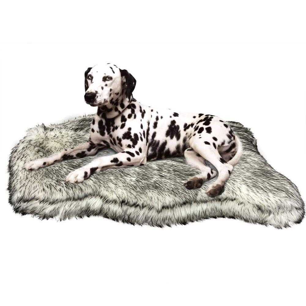 pet Faux Fur Waterproof C Shape Dog Bed Sofa Shape Square Pet Bed