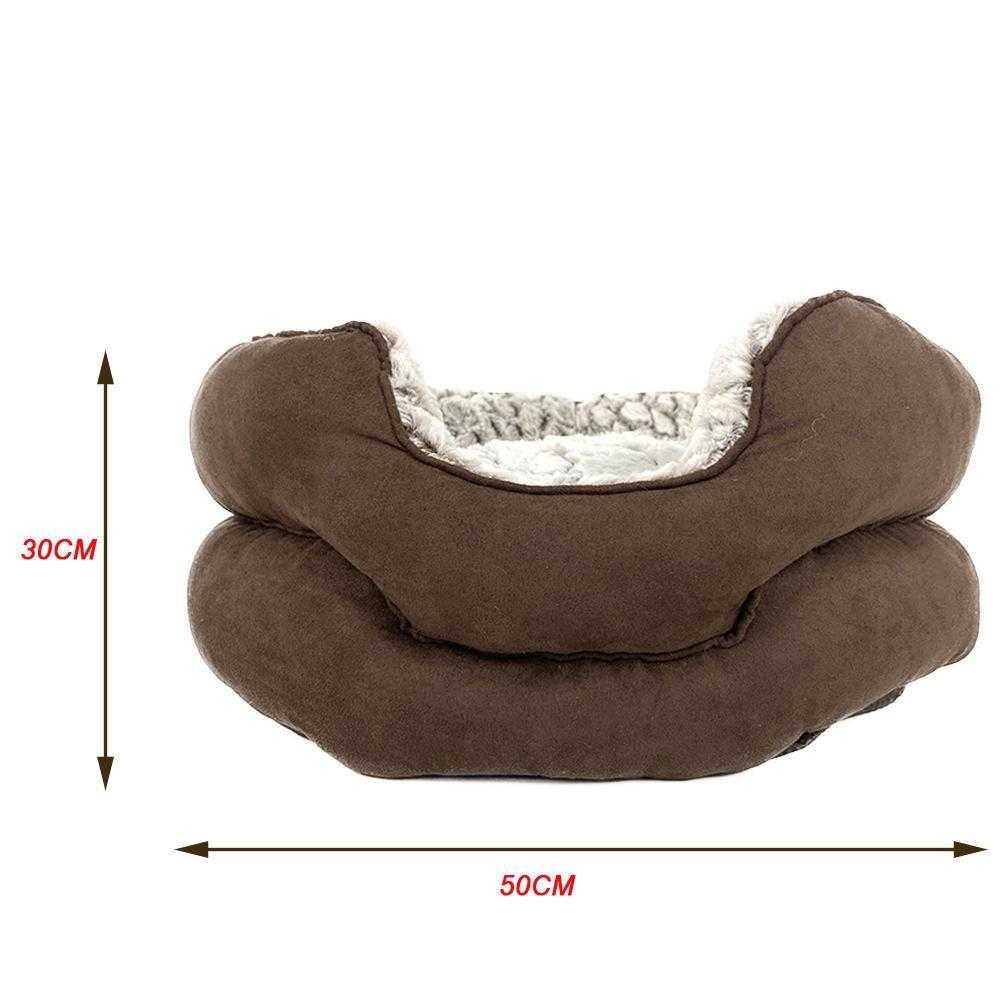 pet Soft Washable Soft Plush Dog Pet Bed Cat Bed With Mat