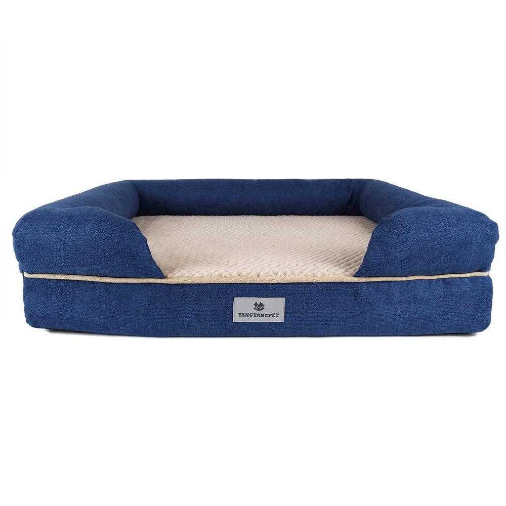 pet Washable Waterproof Inner Orthopedic Memory Foam Large Dog Crate Bed