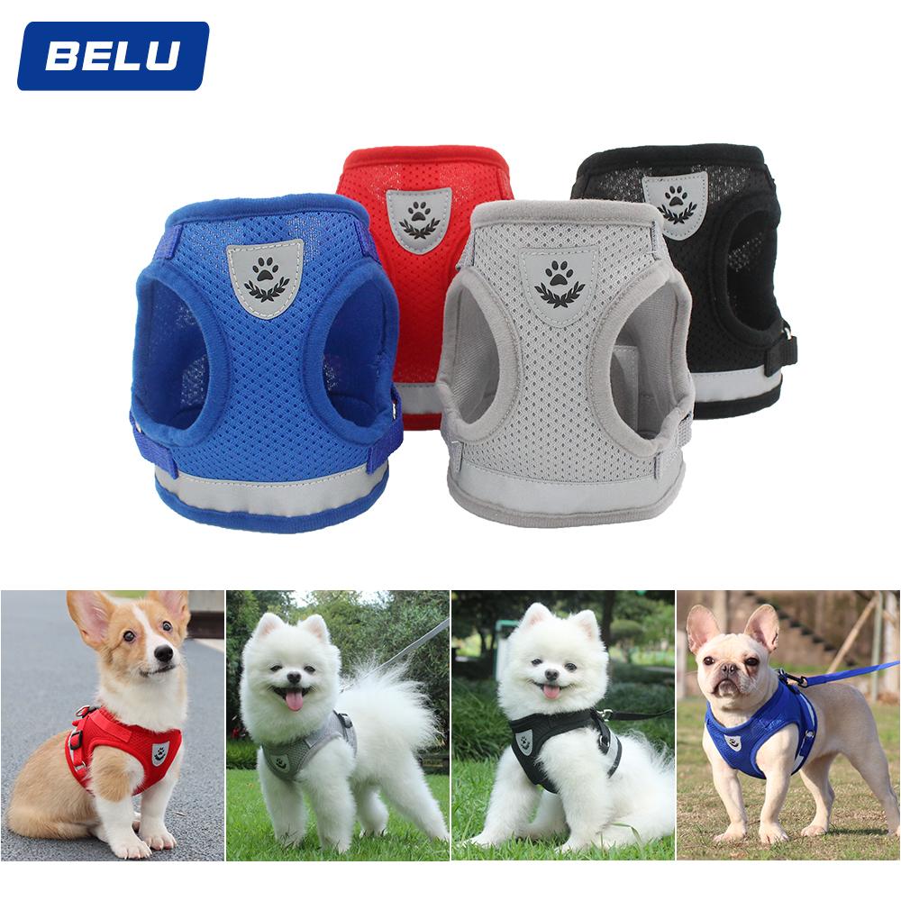 Pet harness Reflective and Breathable  polyester mesh Multicolor options