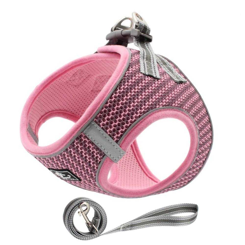 Reflective pet harness  New honeycomb polyester breathable mesh  Dog rope pet supplies