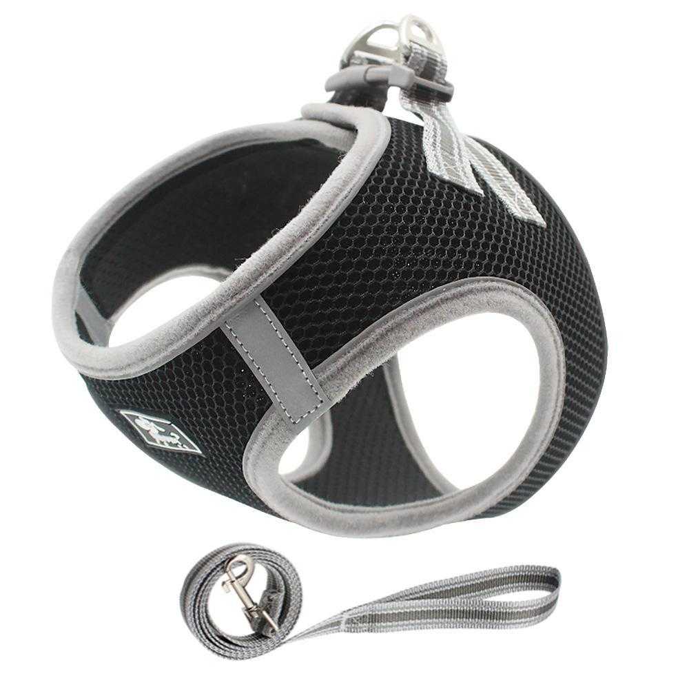 Reflective pet harness  New honeycomb polyester breathable mesh  Dog rope pet supplies