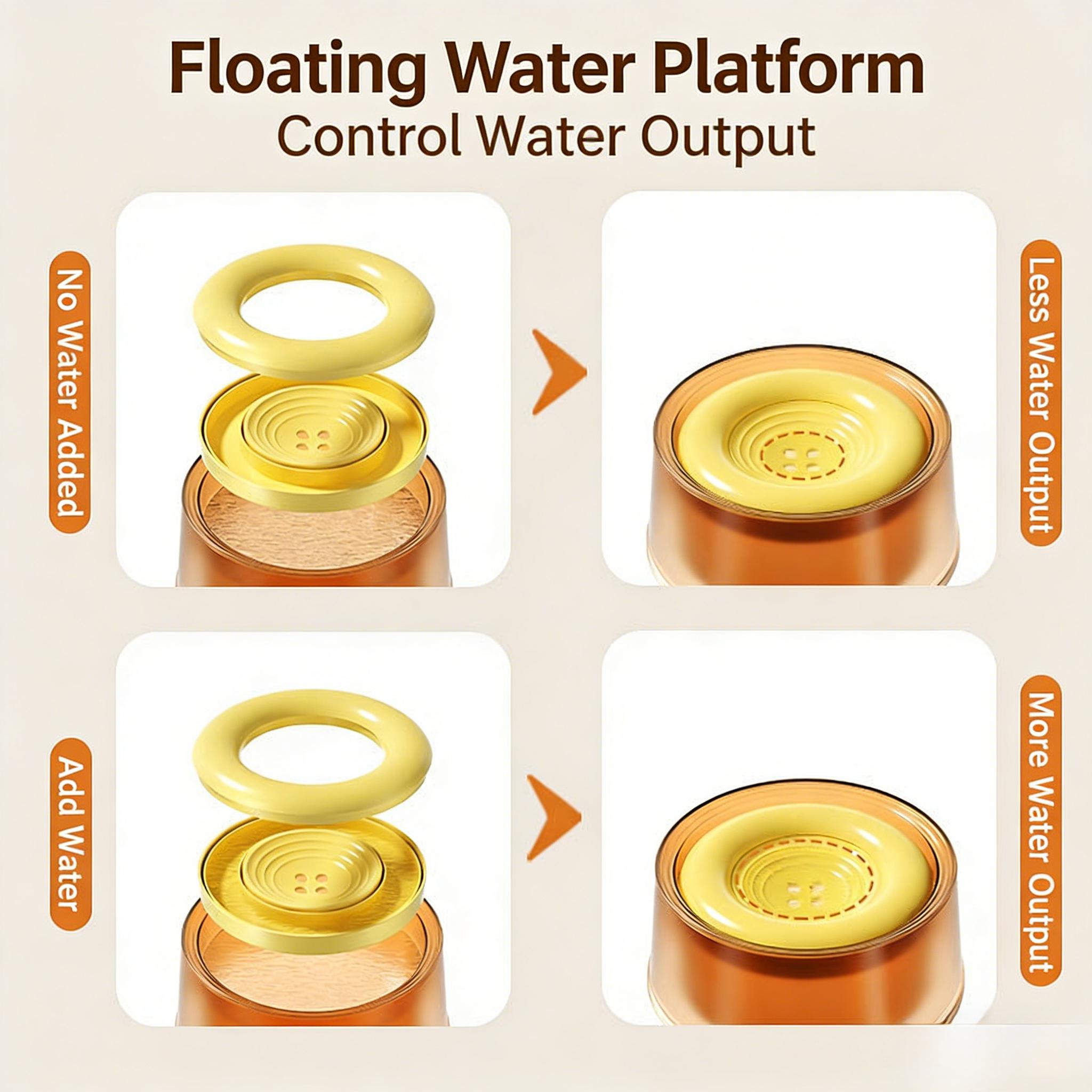 Dog water dispenser suspended water bowl 1200ml