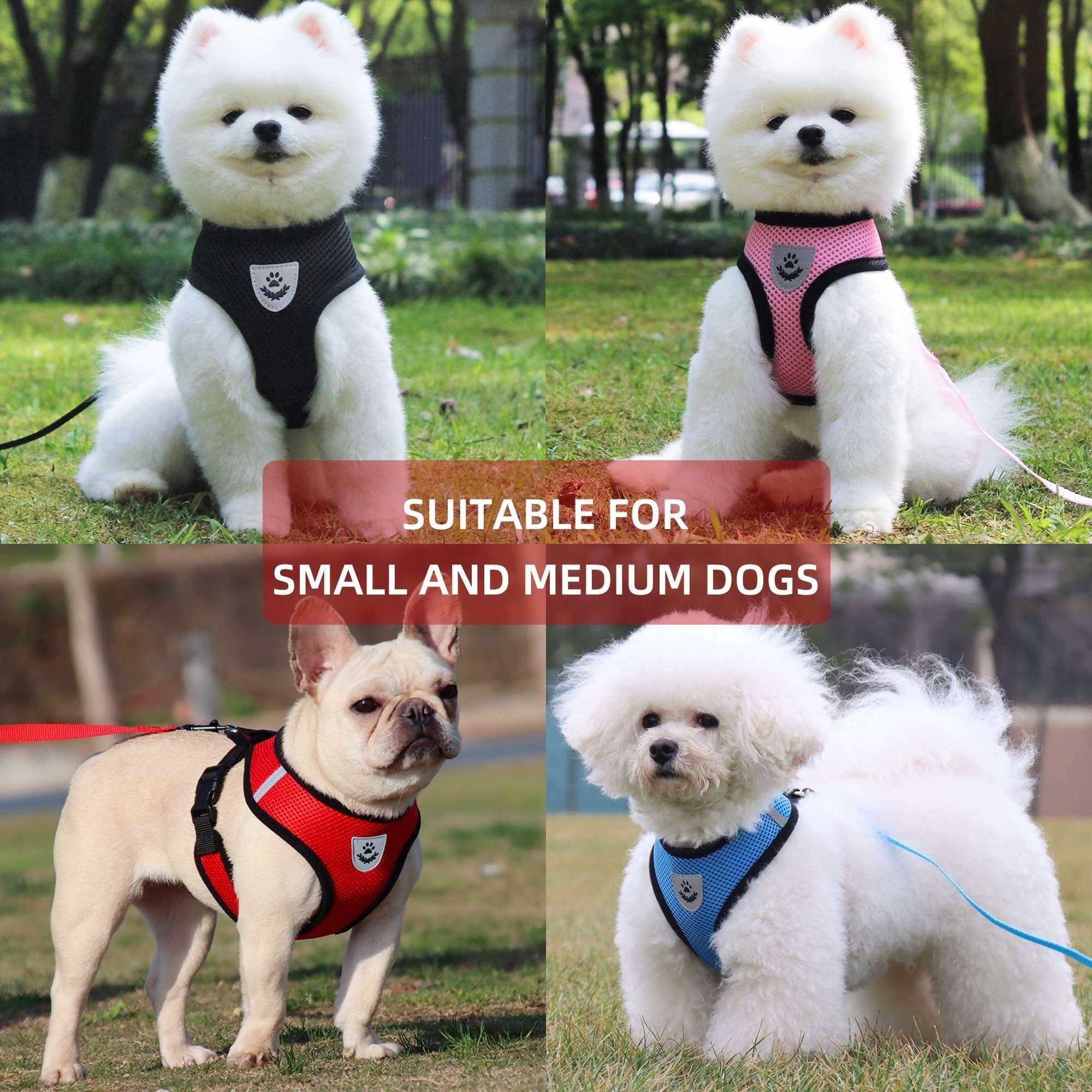 Breathable mesh dog Harness reflective for puppy