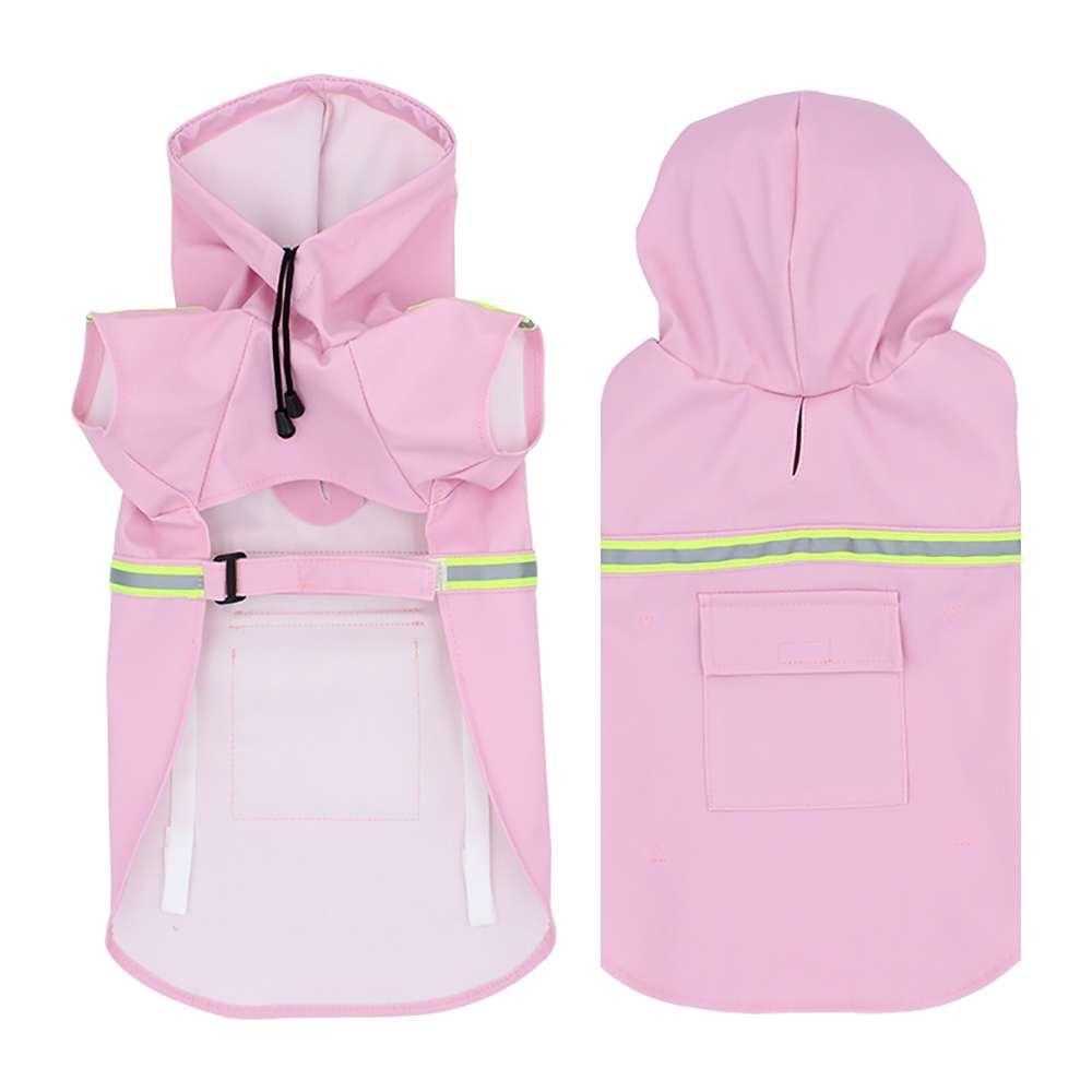 Cloak raincoat,Pet raincoat waterproof and reflective, with hat for Puppy or Medium dog or large dog